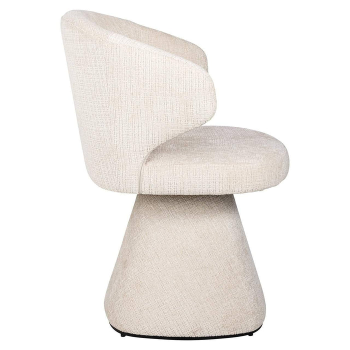 Chair Gatsbi beige chenille fire retardant