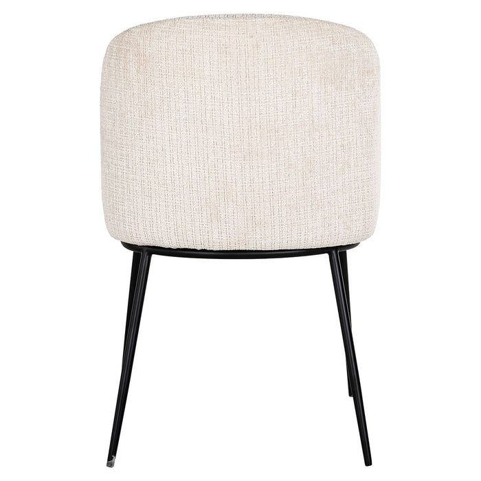 Chair Elvi beige chenille fire retardant