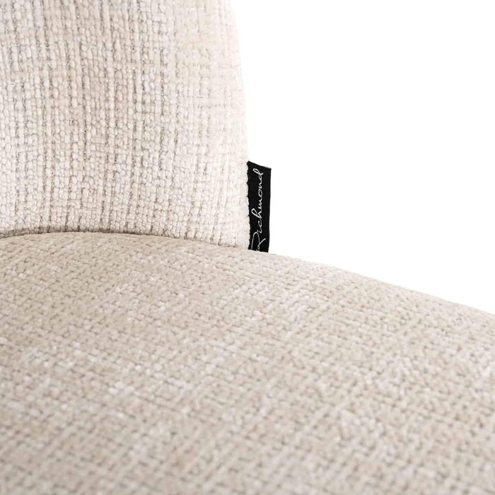 Chair Elvi beige chenille fire retardant