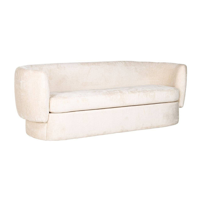 Bank Donatella white chenille fire retardant