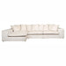 Bank Alcazar 3-zits + lounge links/rechts white chenille