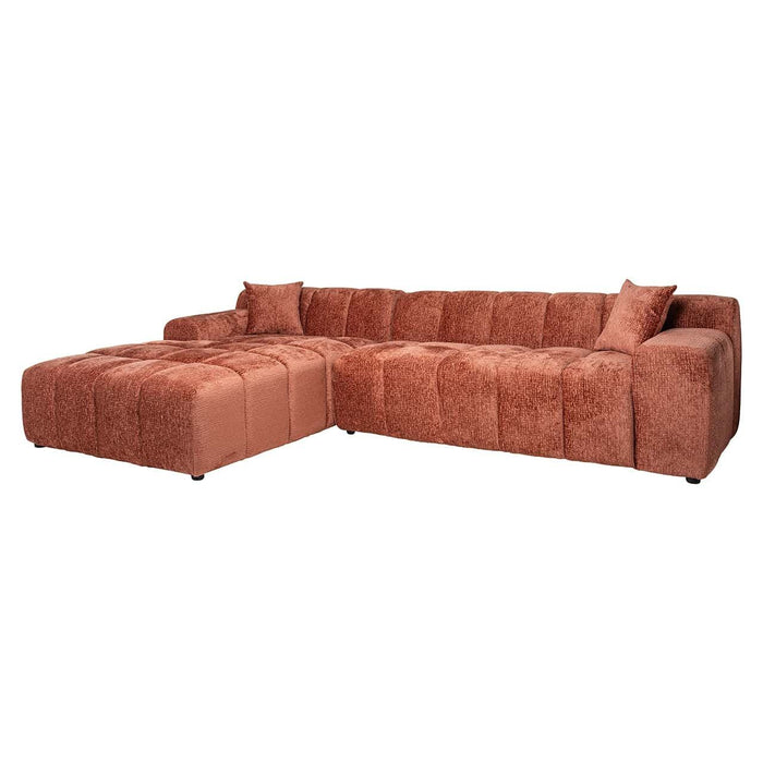 Sofa Cube 3-zits + lounge links Blush Fusion