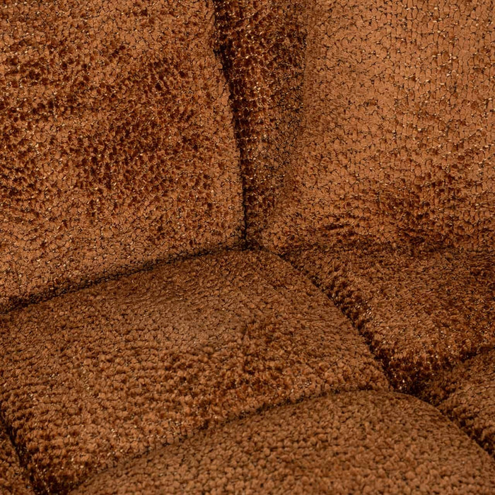 Sofa Cube 3-zits + lounge links Cinnamon