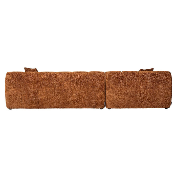 Sofa Cube 3-zits + lounge links Cinnamon