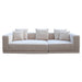 Sofa Lusso 3-zits beige chenille