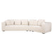 Sofa Lusso 4-zits beige chenille