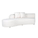 Bank Grayson Ottoman Links White Furry