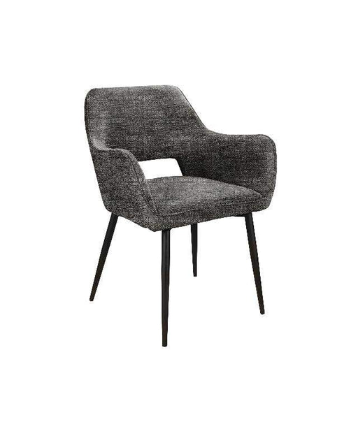 Fallax Anthracite 456 ribbe fabric armchair black