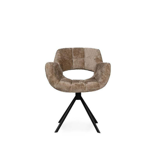 Link Dining chair berge 1042 beige fabric with met