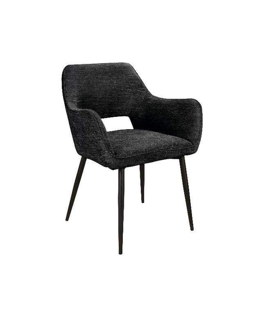 Fallax Black 23 aura fabric armchair black leg