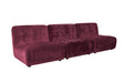 Giada Bank 3-seater Plum